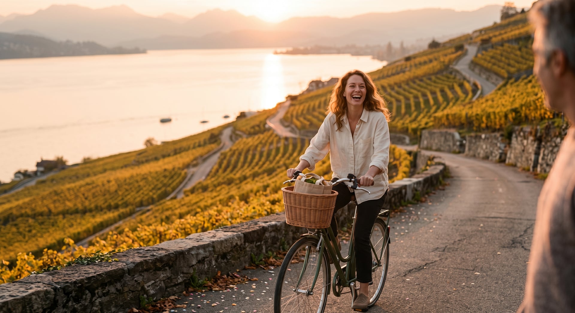 Woman on a bike for the biological age article